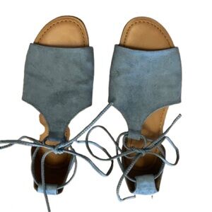 Universal Thread Light Blue Suede Sandals